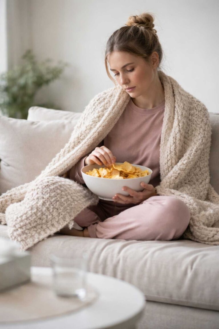 Frau isst ohne Hunger – Clara Kost zeigt Wege aus emotionalem Essen